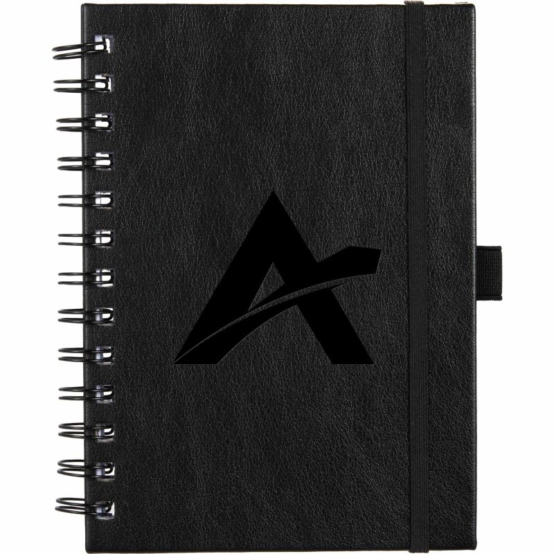 Custom 5" x 7" FSC® Recycled Morano Spiral Journal - 2