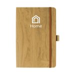 Custom Good Value™ Soft-Touch Wood Grain Journal - 2