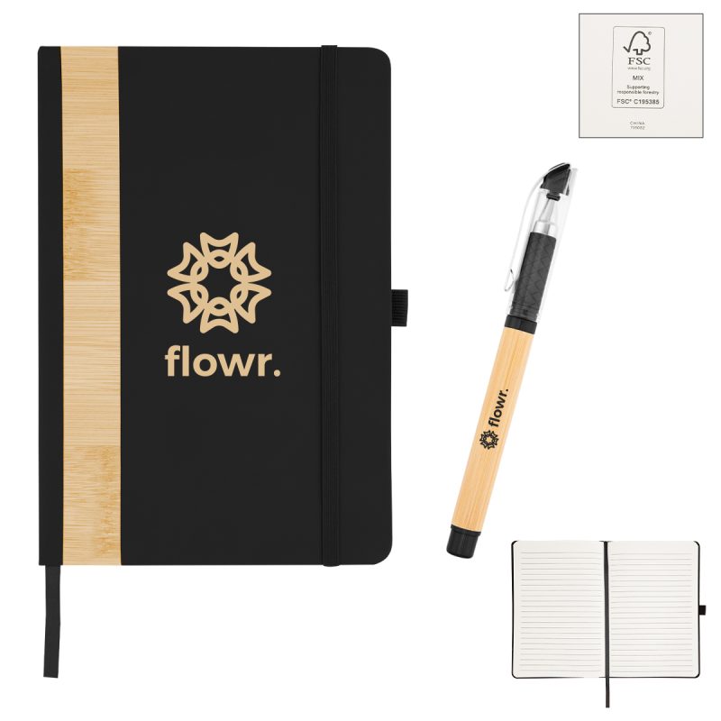Custom Verse Bamboo Journal With Pen - 2