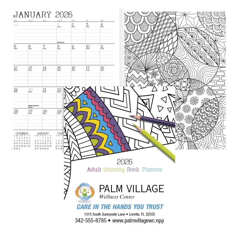 Custom Good Value™ Adult Coloring Book Planner - 3