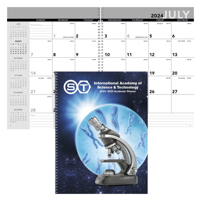 Custom Triumph® Calendars Academic Year Desk Planner with Custom Cover - 3