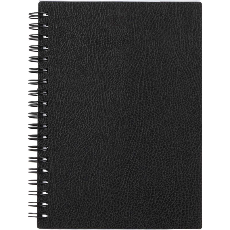 Custom 5" x 7" FSC ® Recycled Pebble Grain Spiral Journal - 1