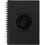 Custom 5" x 7" FSC ® Recycled Pebble Grain Spiral Journal - 2