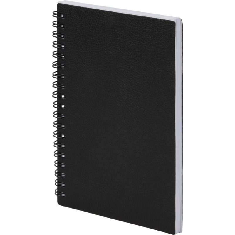 Custom 5" x 7" FSC ® Recycled Pebble Grain Spiral Journal - 3