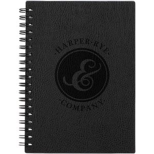 Custom 5" x 7" FSC ® Recycled Pebble Grain Spiral Journal