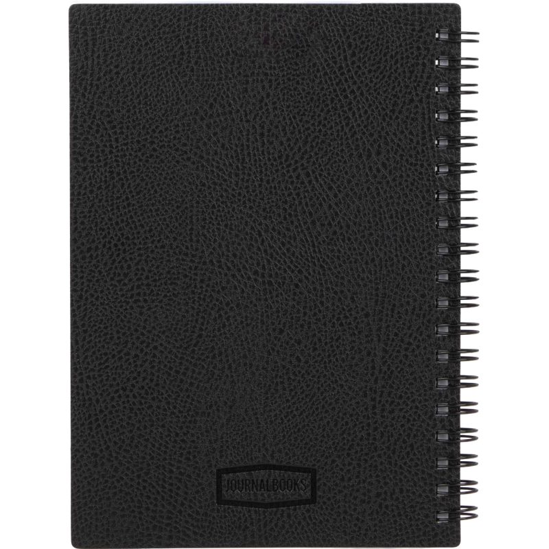 Custom 5" x 7" FSC ® Recycled Pebble Grain Spiral Journal - 6