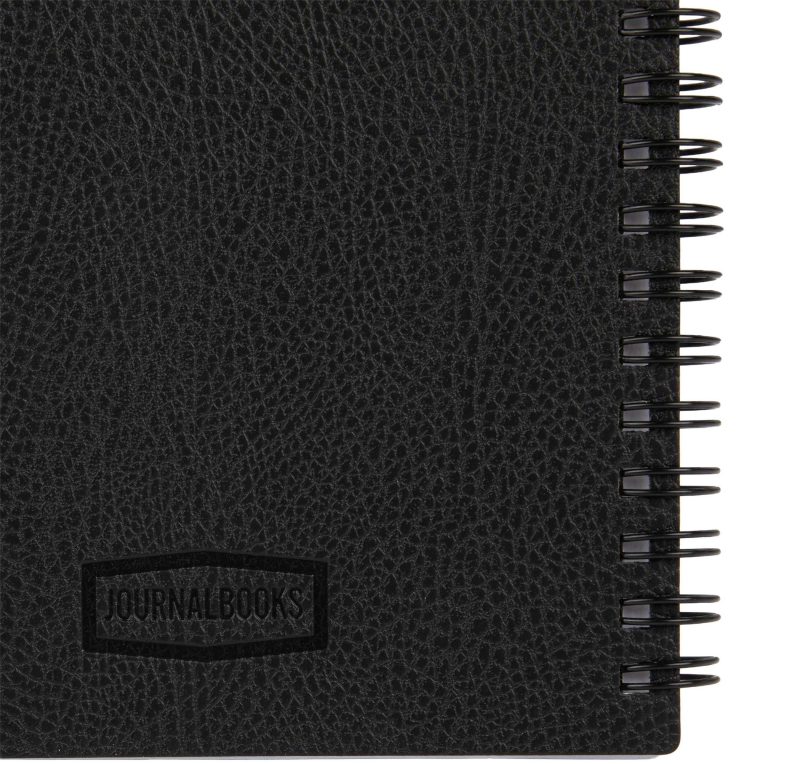 Custom 5" x 7" FSC ® Recycled Pebble Grain Spiral Journal - 7