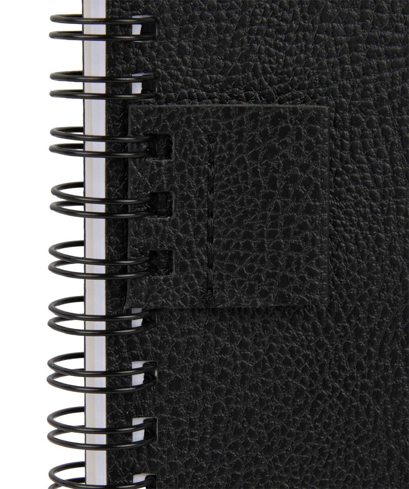 Custom 5" x 7" FSC ® Recycled Pebble Grain Spiral Journal - 8