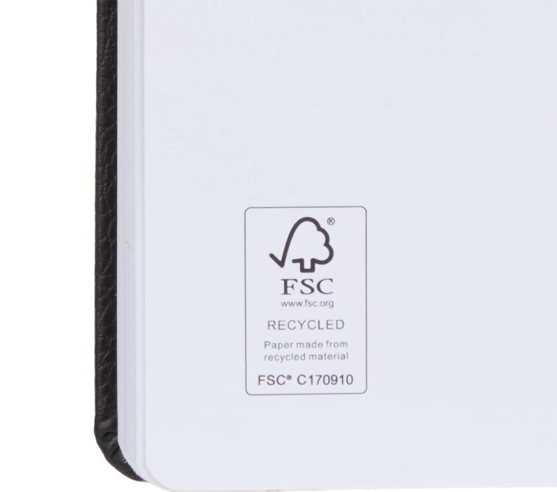 Custom 5" x 7" FSC® Recycled Pebble Hard Bound Journal - 7