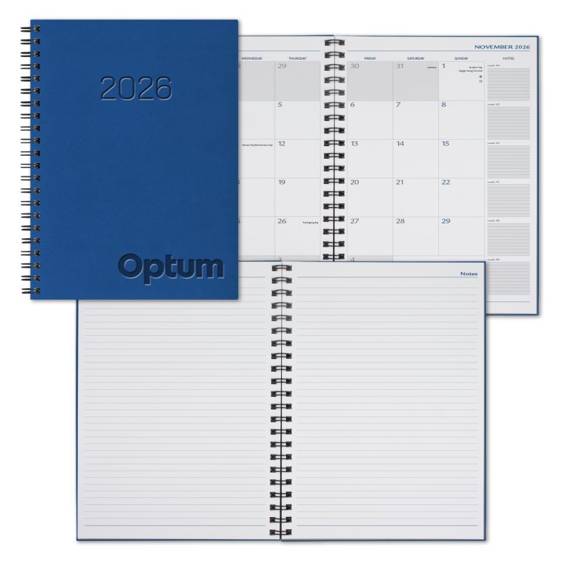 Custom Castelli WireO Tucson Grande XL White Monthly Diary