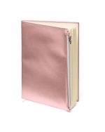 Custom Softbound Metallic Foundry Journal With Zipper Pocket - 1
