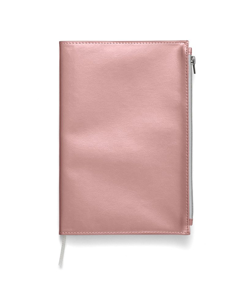 Custom Softbound Metallic Foundry Journal With Zipper Pocket - 3