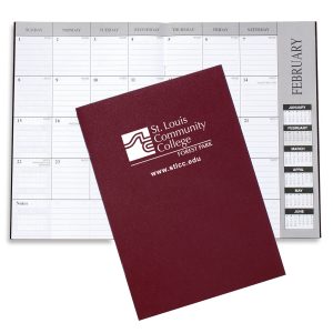 Custom Academic Monthly Desk Planner - Leatherette