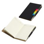 Custom Alliance Hardcover Journal With Sticky Flags & Pen - 3