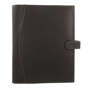 Custom Bugatti Vaquetta Leather Journal - Black