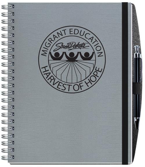 Custom Embossed Alligator Textured Journal w/100 Sheets & Pen (8 ½"x 11")