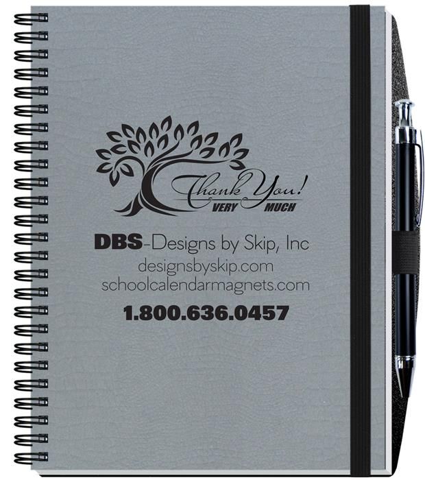 Embossed-Alligator-Textured-Journal-w50-Sheets-Pen-6-½x-8-½-NJ1B-PS Custom Embossed Alligator Textured Journal w/50 Sheets & Pen (6 ½"x 8 ½")