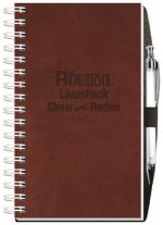 Custom Executive Journals w/100 Sheets & Pen (5 ¼"x 8 ¼") - 3