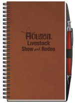 Custom Executive Journals w/50 Sheets & Pen (5 ¼"x 8 ¼") - 3