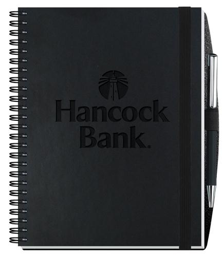 Executive-Journals-w50-Sheets-Pen-6-½x-8-½-NJ1E-PS Custom Executive Journals w/50 Sheets & Pen (6 ½"x 8 ½")