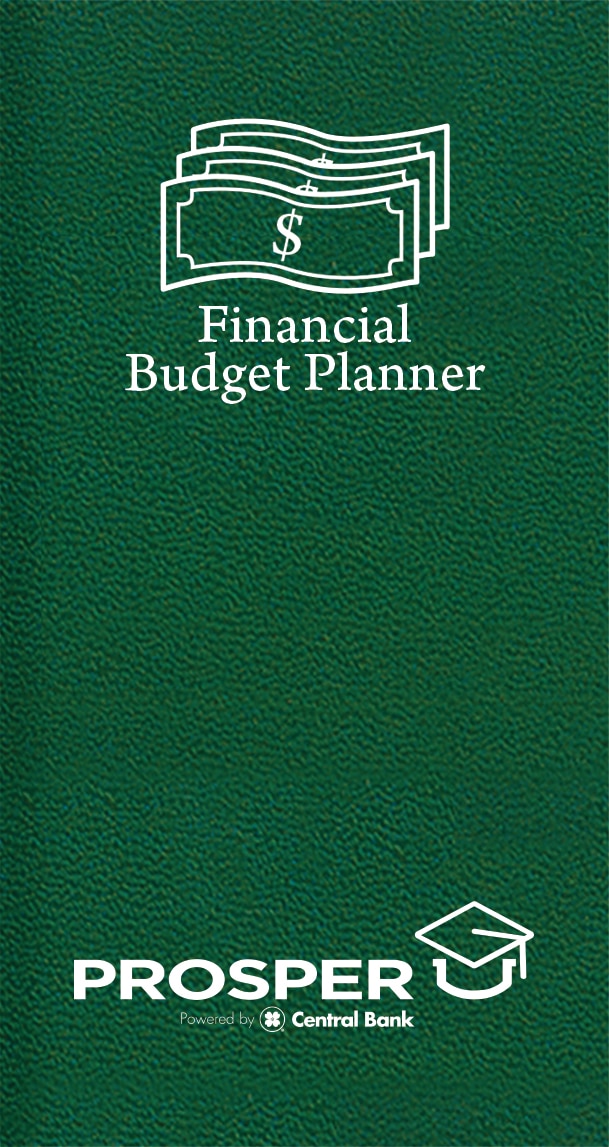 Custom Financial Budget Pocket Planner Leatherette Cover