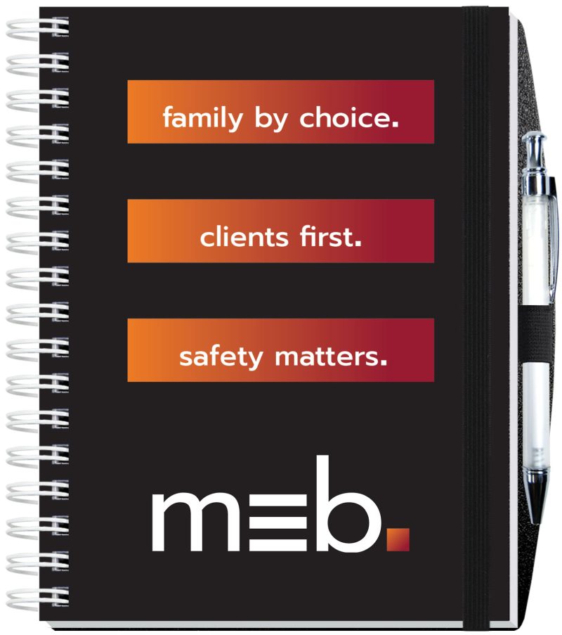 Gloss-Cover-Journals-w100-Sheets-Pen-6-½x-8-½-NJ2R4-PS Custom Gloss Cover Journals w/100 Sheets & Pen (6 ½"x 8 ½")
