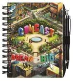 Custom Gloss Cover Journals w/50 Sheets & Pen (6 ½"x 8 ½") - 3