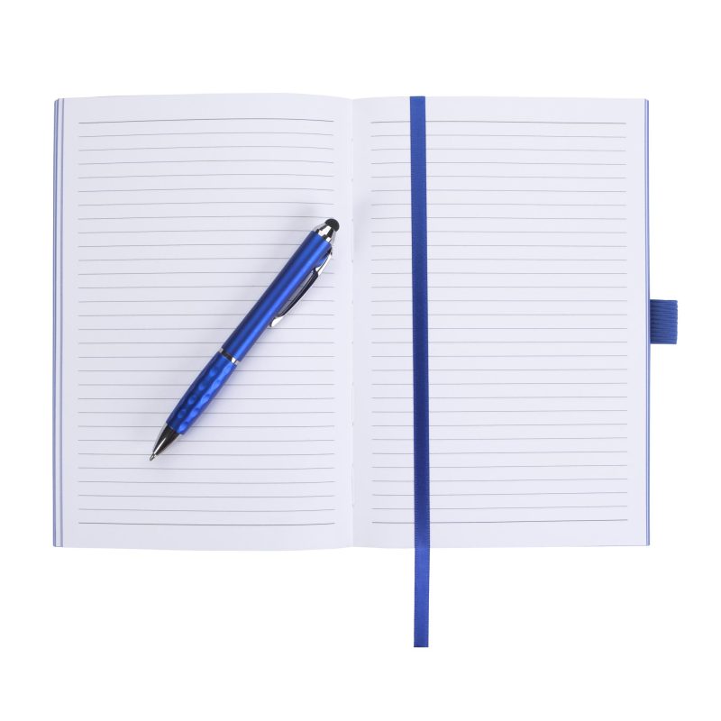 Custom Good Value™ Color Edge Journal with Metallic Stylus Pen - 2