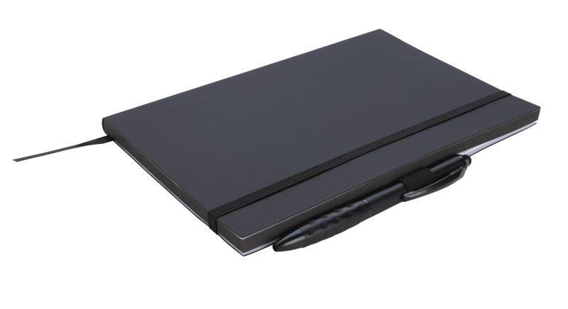 Custom Good Value™ Color Edge Journal with Metallic Stylus Pen - 4