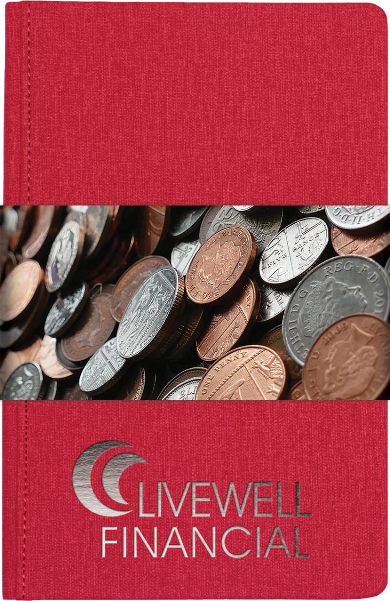 Custom Heathered Journal w/Full Color Graphic Wrap (5"x8")