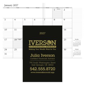 Custom HotLine® Products Leatherette Planner