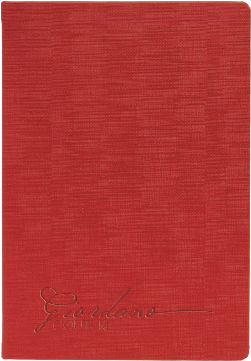 Custom Large Bohemian Textured Journal w/Full-Color Tip-in (7"x10") - 1