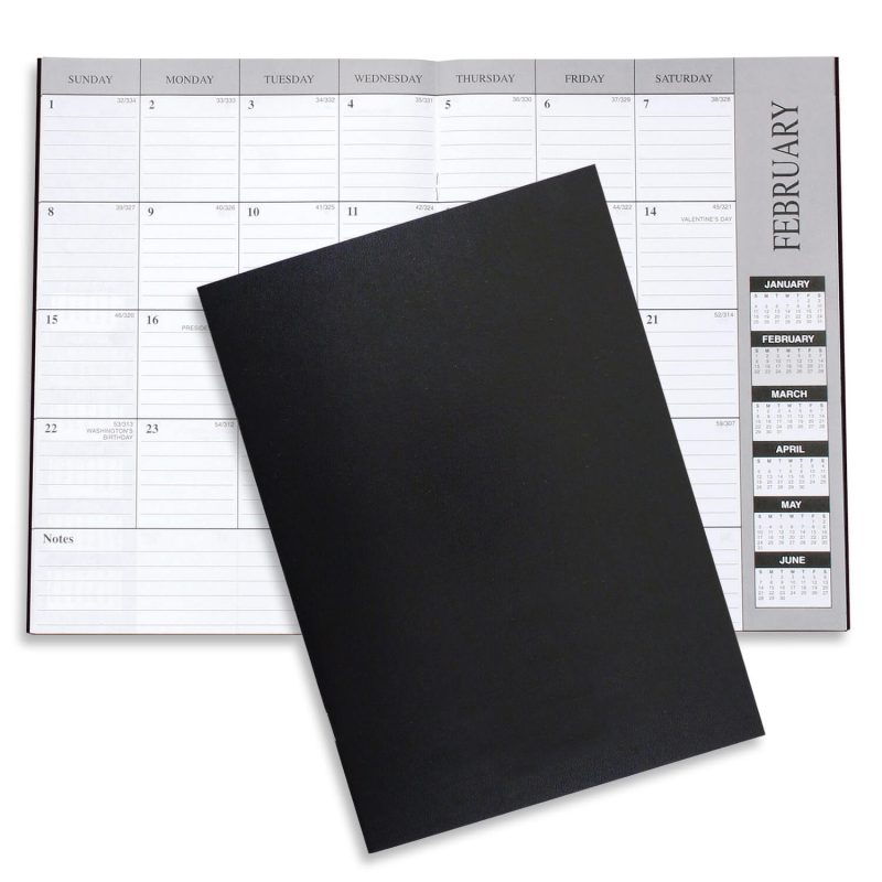 Custom Monthly Desk Planner - Leatherette - 2