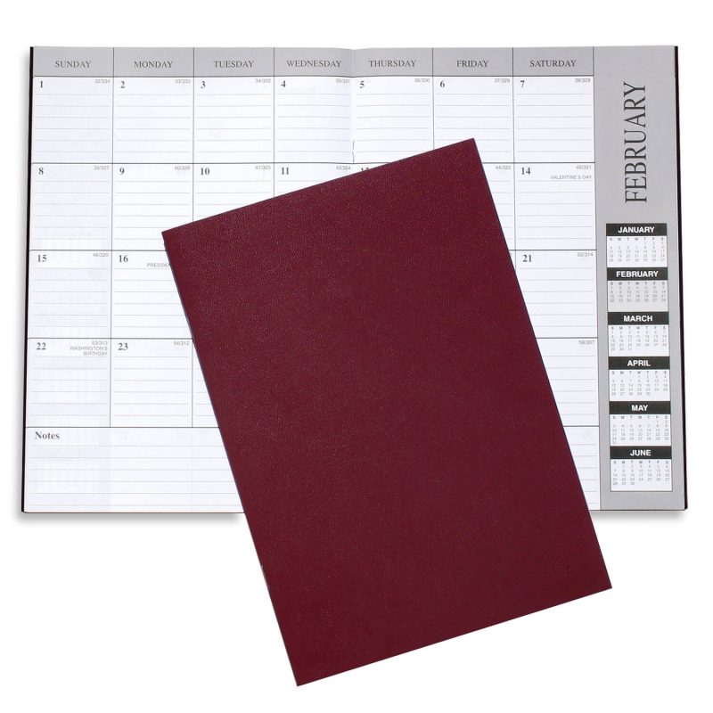 Custom Monthly Desk Planner - Leatherette - 3