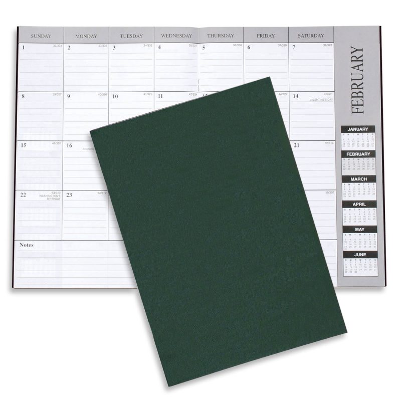 Custom Monthly Desk Planner - Leatherette - 5