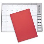 Custom Monthly Desk Planner - Leatherette - 6