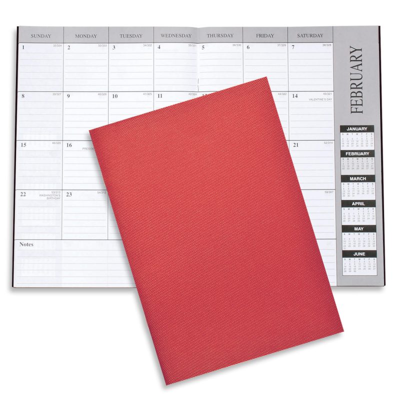 Custom Monthly Desk Planner - Leatherette - 6