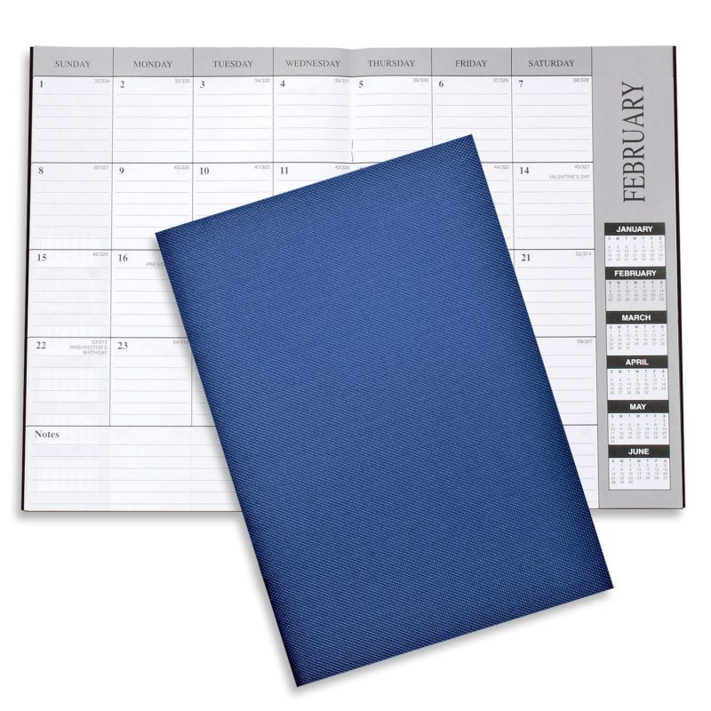 Custom Monthly Desk Planner - Leatherette - 7