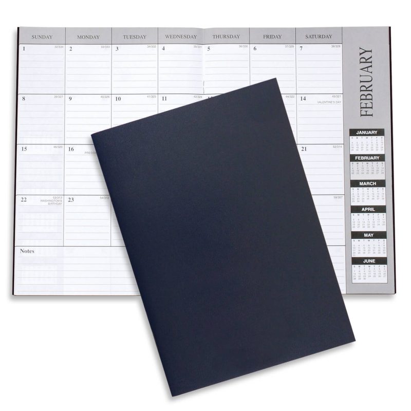 Custom Monthly Desk Planner - Leatherette - 8