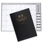 Custom Monthly Desk Planner - Leatherette - 9