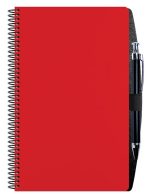 Custom Poly Cover Academic Weekly Planner w/Pen Safe Back (5 ¼"x 8 ¼") - 5