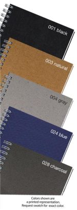 Custom Recycled Journals w/Pen Safe Back Cover (7"x 10") - 1