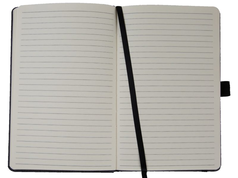 Custom Recycled Leather Journal w/ Full-Color Tip-in (5.5"x8.5") - 2