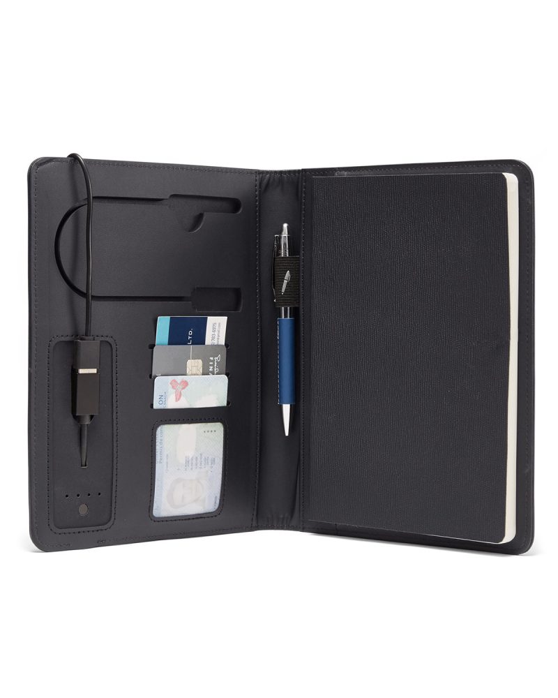 Custom Roma 6"x8" Wireless Power Charger Refillable Journal - 5