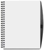 Custom Shadowbox Paperboard Journal w/100 Sheets & Pen (8 ½"x 11") - 1