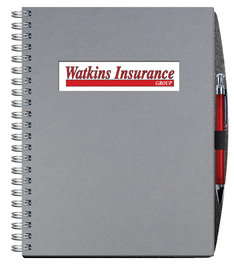 Shadowbox-Paperboard-Journal-w100-Sheets-Pen-8-½x-11-BJ2S-PS Custom Shadowbox Paperboard Journal w/100 Sheets & Pen (8 ½"x 11")