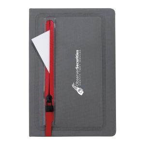 Custom Sleek Zippered Pocket Journal