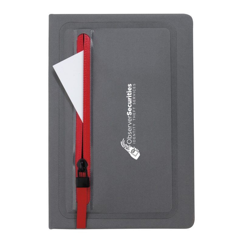 Custom Sleek Zippered Pocket Journal