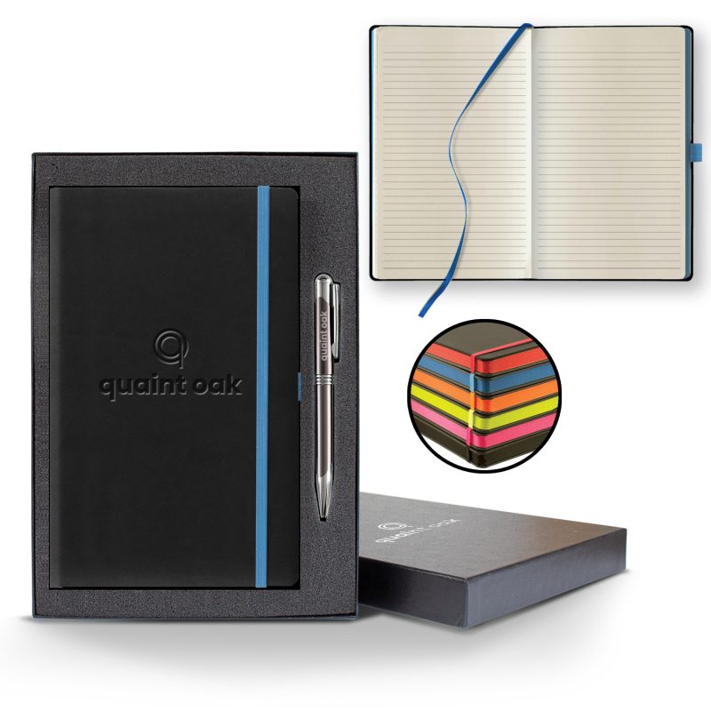 Custom Castelli Tucson Edge Medio Lined Ivory Page Journal Gift Set - 5