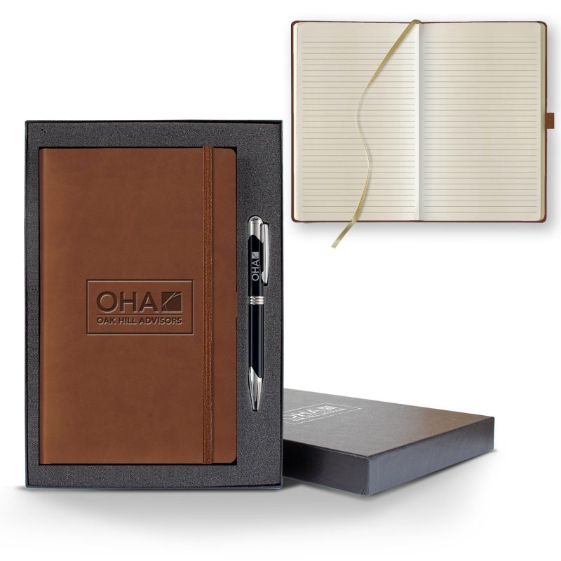 Custom Castelli Tucson Medio Lined Ivory Page Journal Gift Set - 6